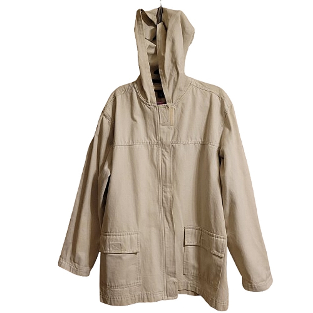 Blassport mens Beige Hooded Jacket size large